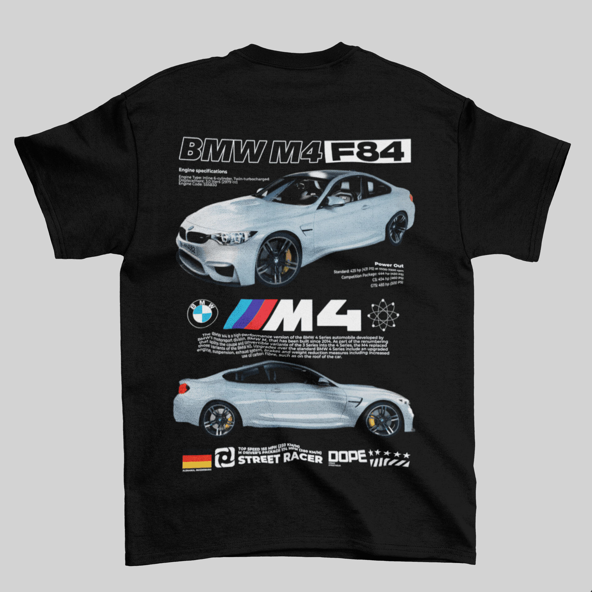 Camiseta BMW M4 - GTS98 - Loja GTS Customs