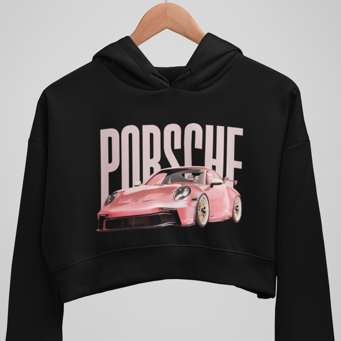 Moletom Cropped Pink Porsche - GTSD8