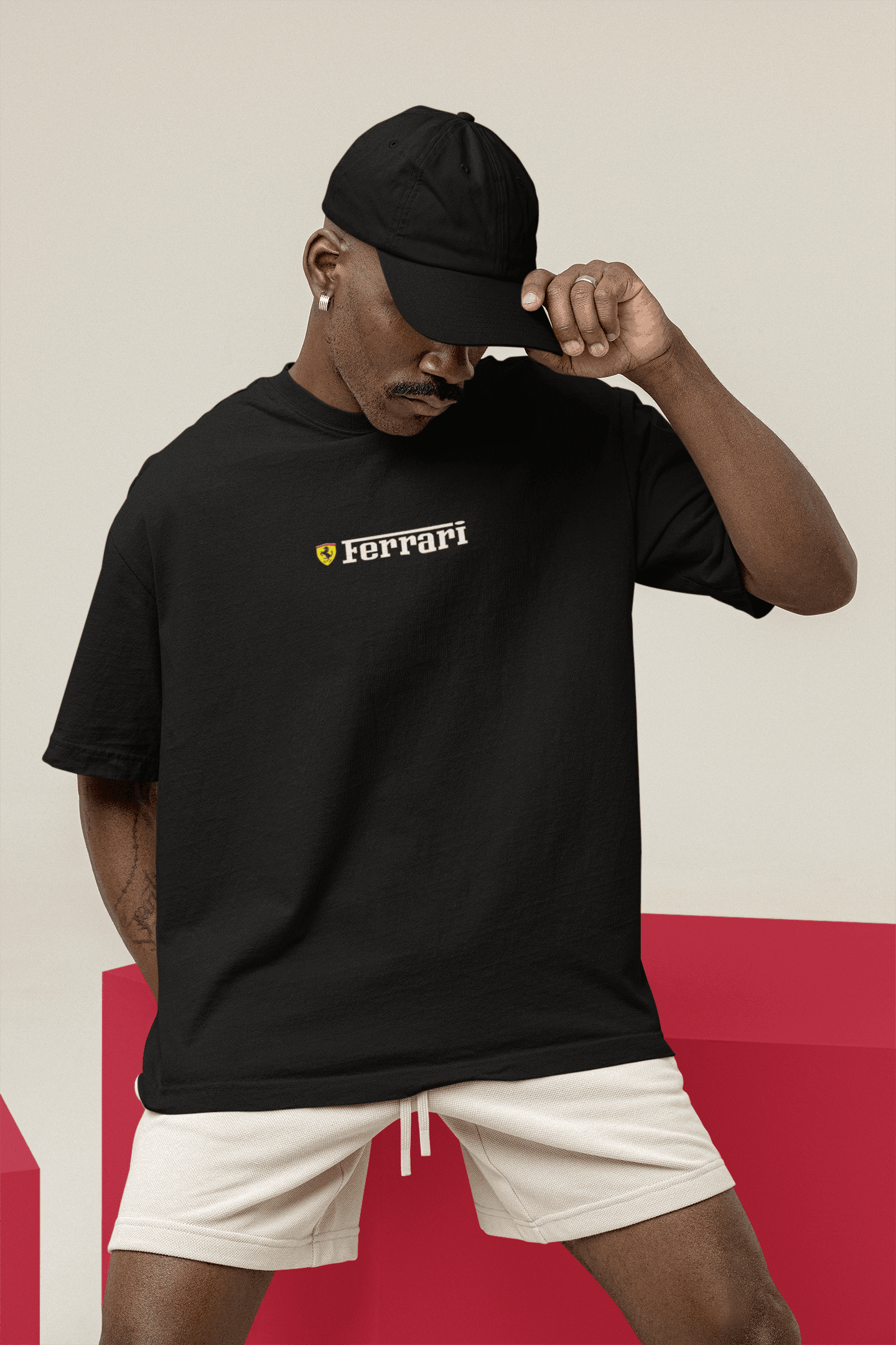 Camiseta Oversized Scuderia Ferrari Formula 1 - GTSO23 - Loja GTS Customs