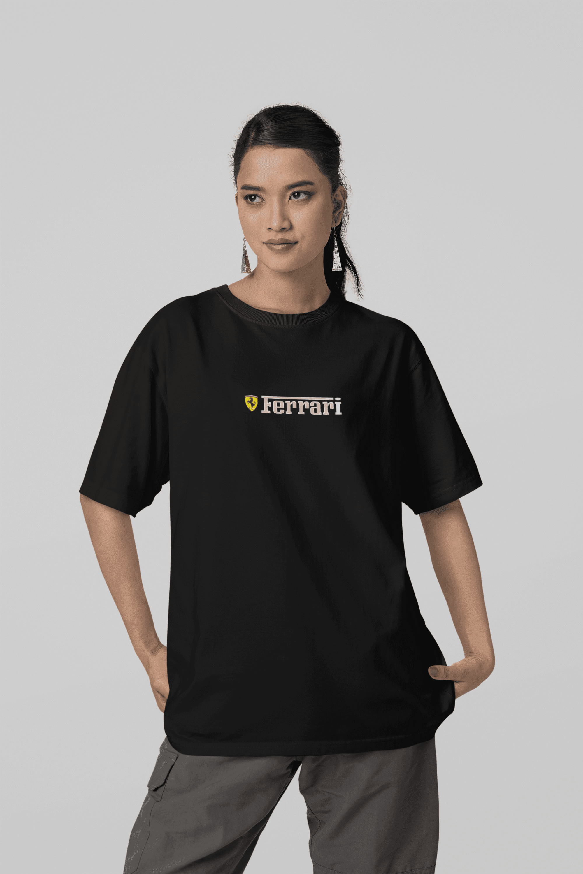 Camiseta Oversized Scuderia Ferrari Formula 1 - GTSO23 - Loja GTS Customs