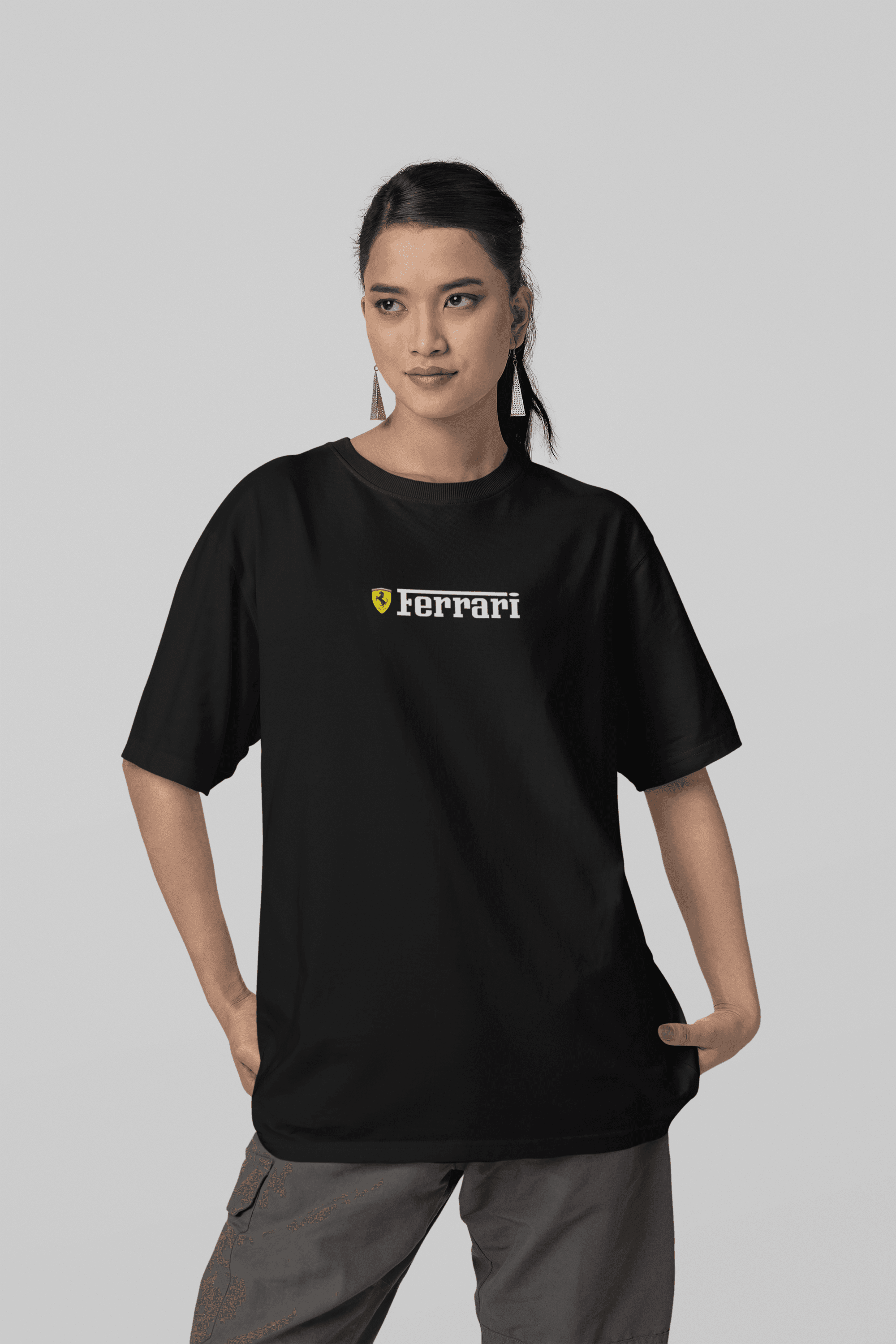 Camiseta Oversized Formula 1 Ferrari Leclerc - GTSO18 - Loja GTS Customs