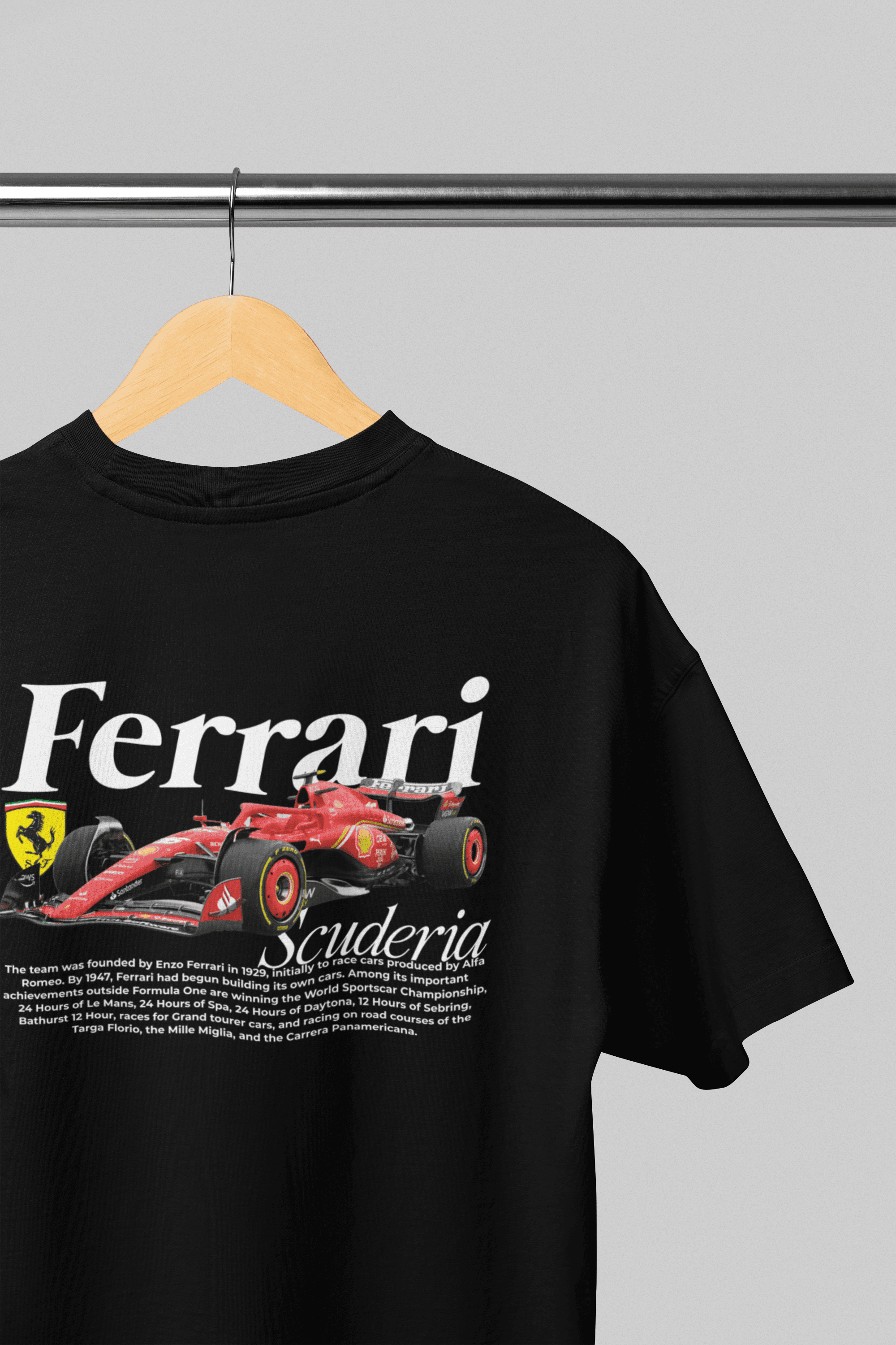 Camiseta Oversized Scuderia Ferrari Formula 1 - GTSO23 - Loja GTS Customs