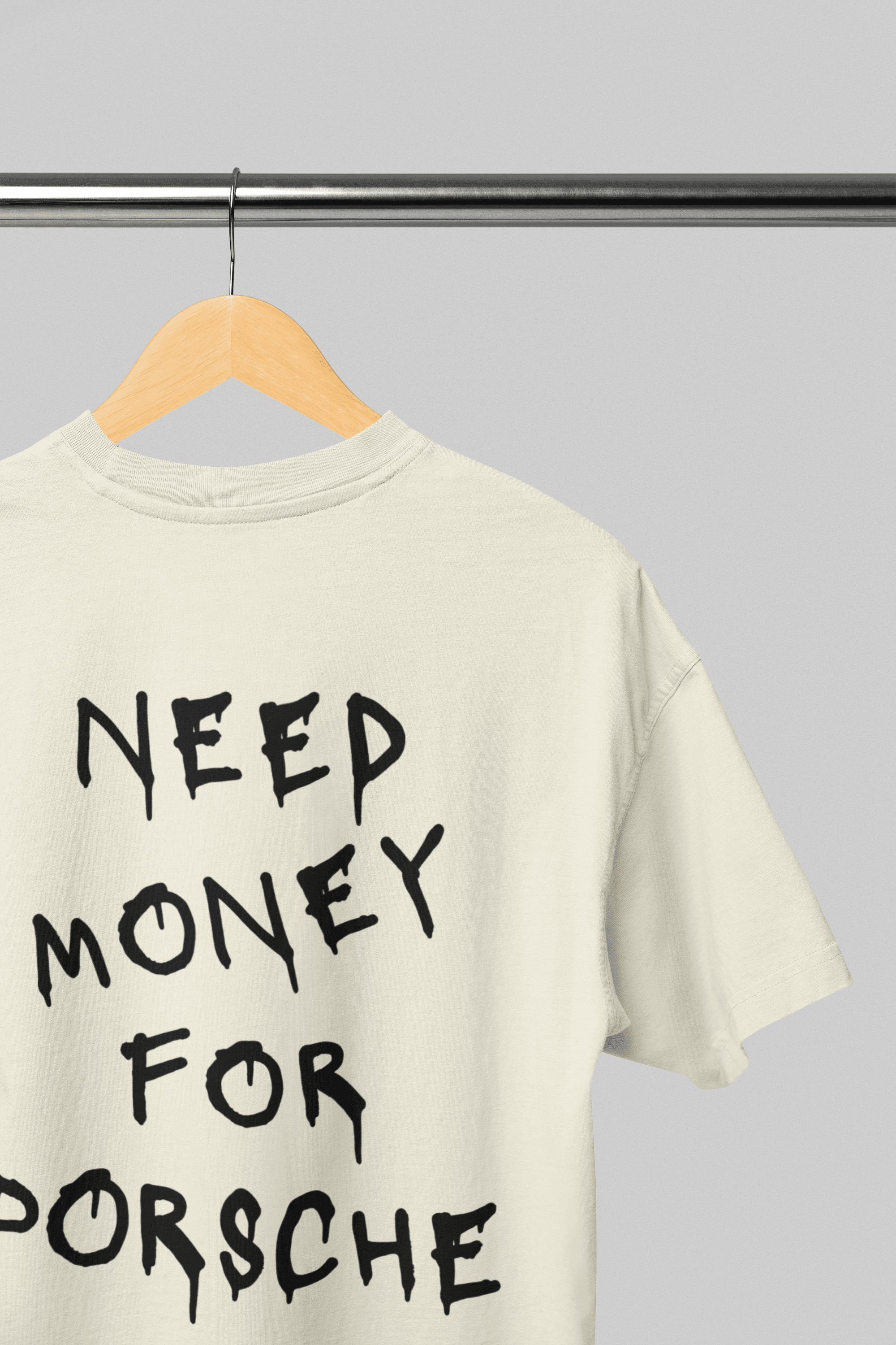 Camiseta Oversized Need Money For Porsche CLASSIC - GTS018 - Loja GTS Customs