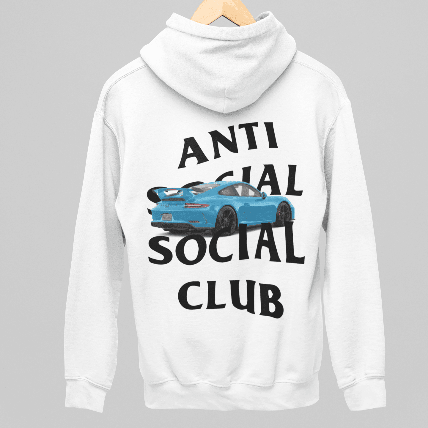 Moletom Com Capuz Anti Social Porsche Club - GTSC1 - Loja GTS Customs