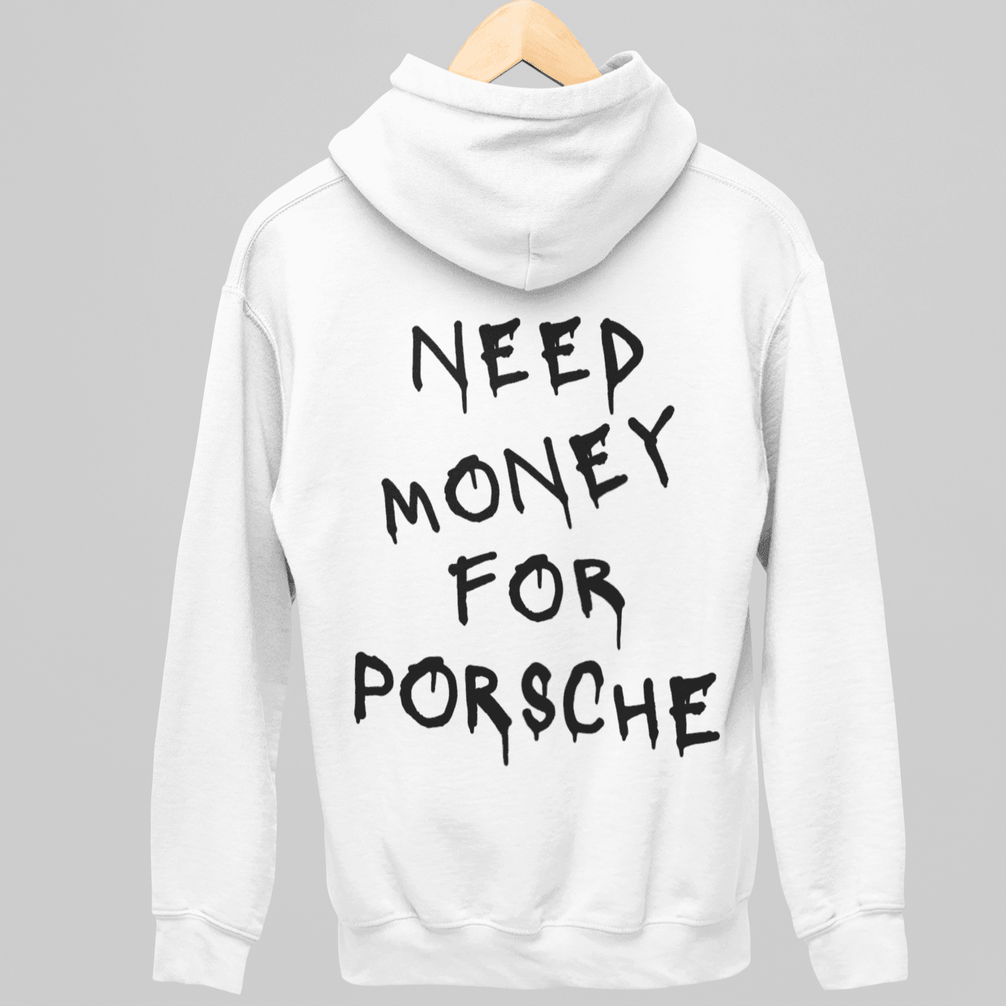 Moletom Com Capuz Need Money For Porsche Classic - GTSC2 - Loja GTS Customs