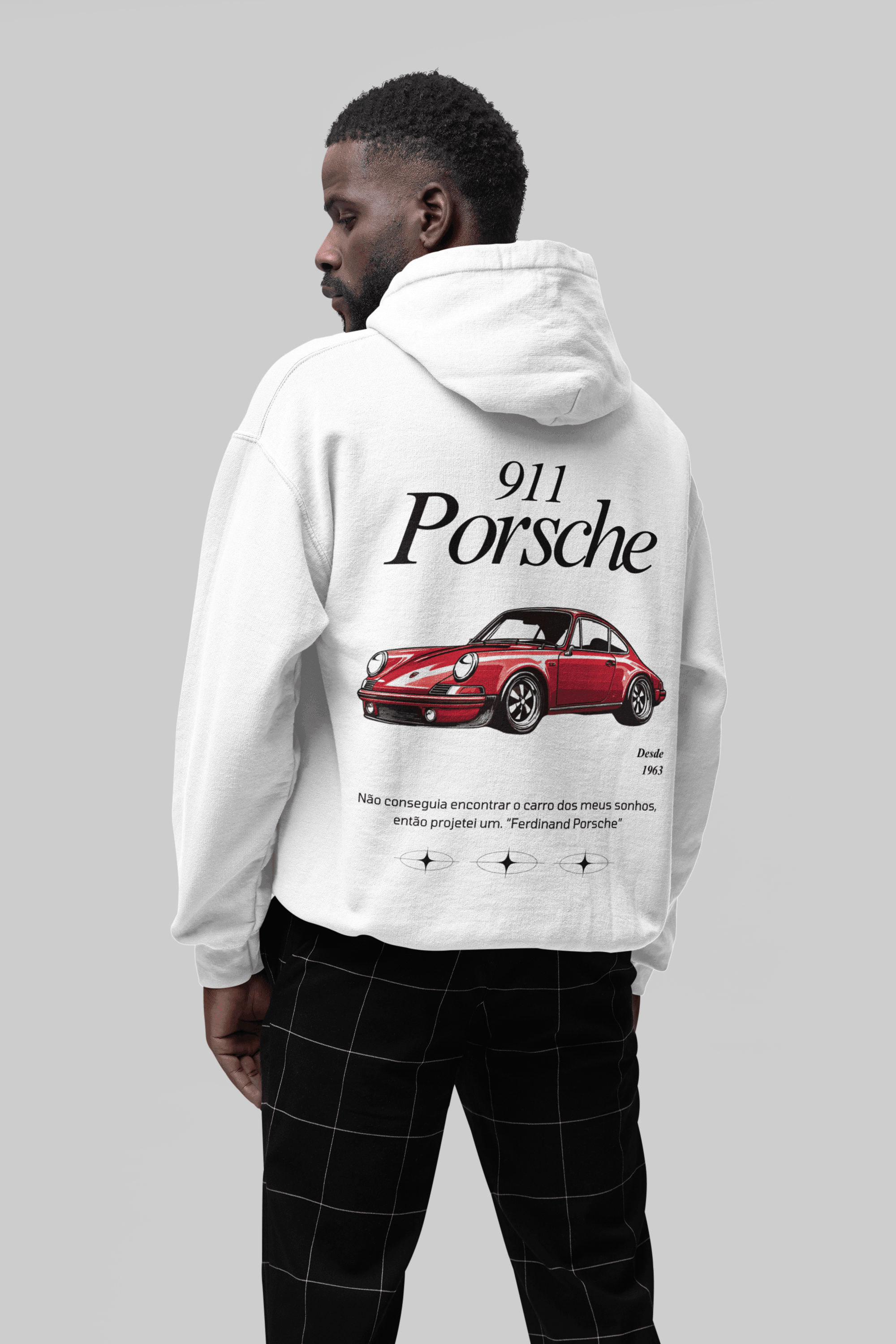 Moletom com Capuz Porsche 911 Vintage - GTSC5 - Loja GTS Customs