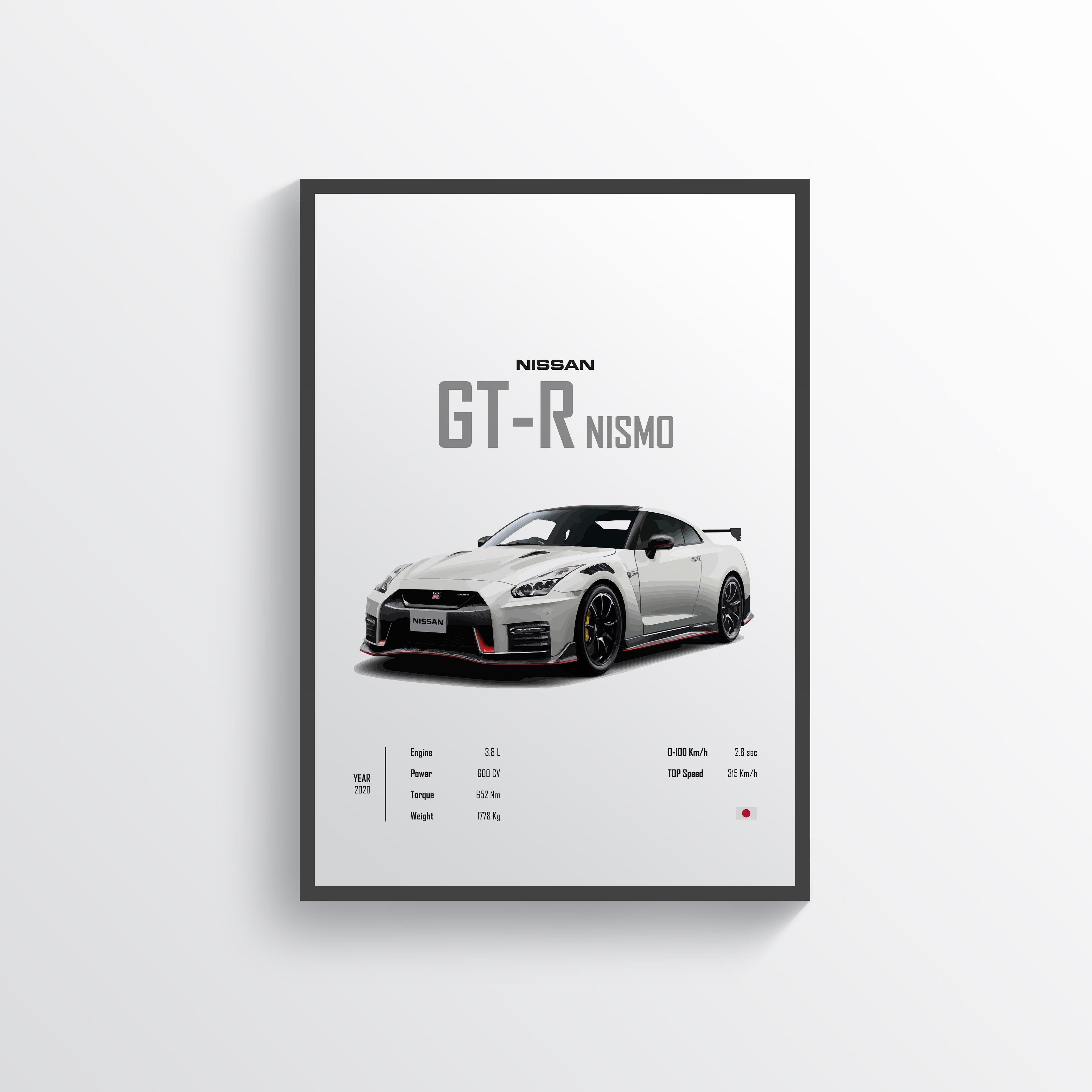 Quadro Decorativo Automotivo  - Nissan GTR - Loja GTS Customs