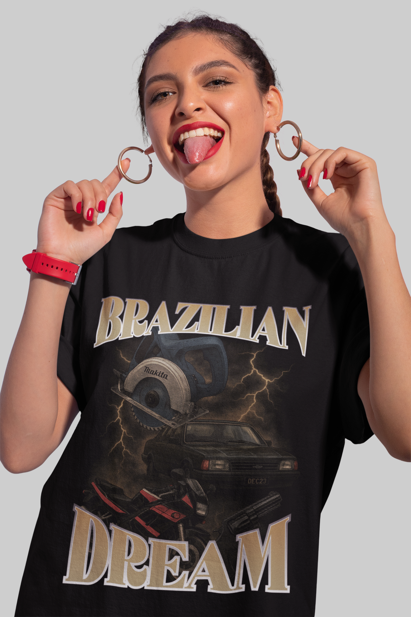 Camiseta Oversized Brazilian Dream- GTSO65